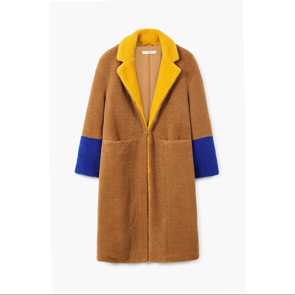 ❌SOLD @ TRADESY❌Contrast faux fur coat Size XXS-XS - Picture 7 of 8